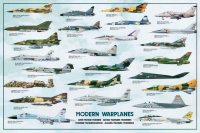 Poster - Educational - Bildung - Modern Warplanes...