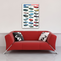 Poster - Educational - Bildung - American Cars of the...
