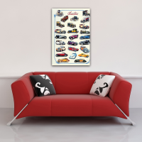 Poster - Educational - Bildung - Evolution Klassische Autos