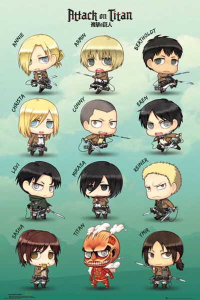 Attack on Titan - Poster - Chibi Characters