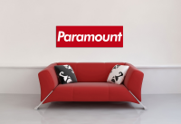 Paramount - Poster - Wandposter roter Hintergrund