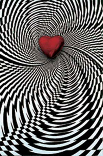 Optical Illusion - Poster - Heart, Op-Art