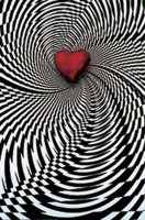 Optical Illusion - Poster - Heart, Op-Art