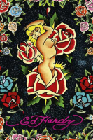 Ed Hardy - Poster - Rose Pinup