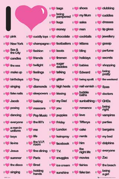 Fun - Poster - I love beeing a girl