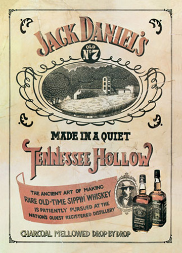 Jack Daniels - Poster - Tennessee Hollow - Whiskey