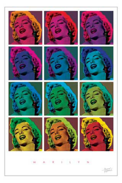 Monroe, Marilyn - Poster - Pop Art Squares