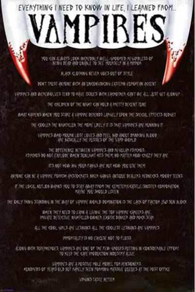 Fun - Poster - Everything I Know (Vampires)