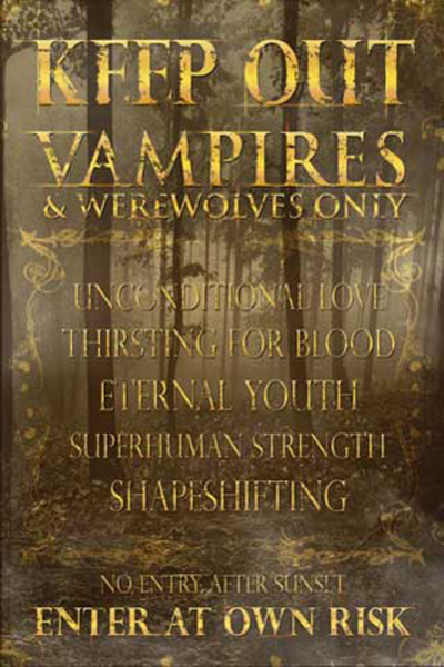 Fun - Poster - Keep out Vampires