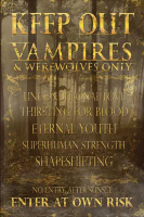 Fun - Poster - Keep out Vampires