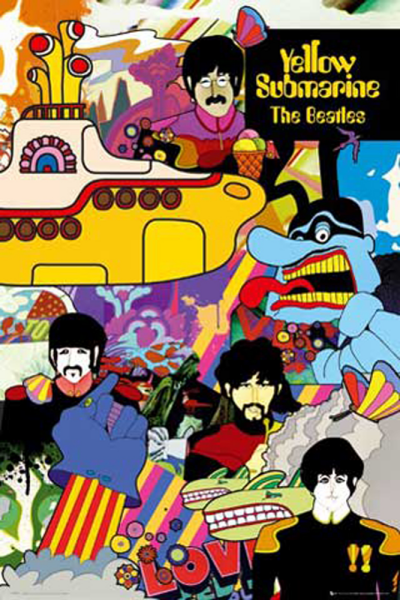 Beatles, The - Poster - Yellow Submarine Version 3