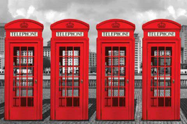 London - Poster - Phoneboxes