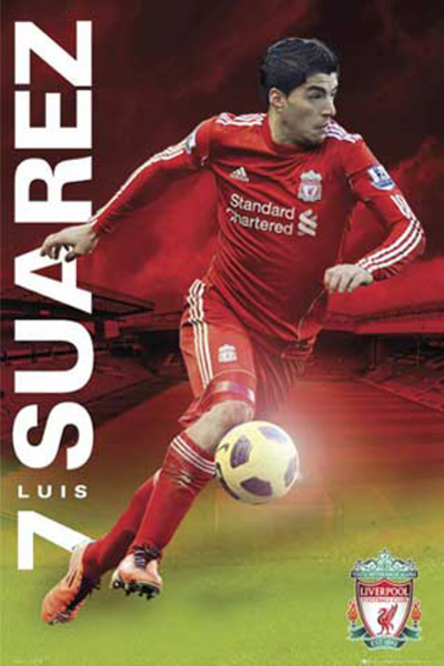 Fußball - Poster - Liverpool Suarez 11/12