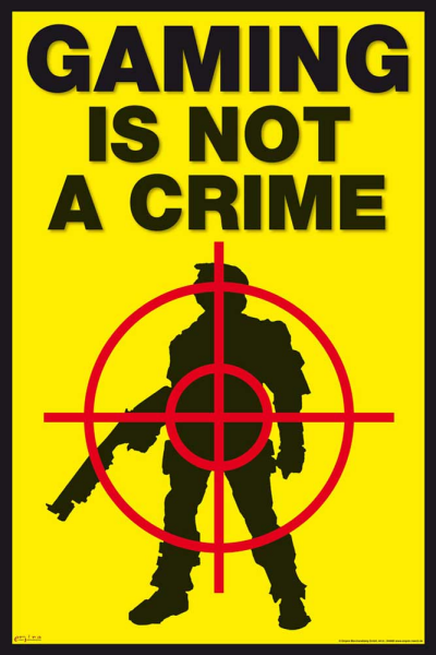 Gaming - Poster - is not a crime - Crosshair