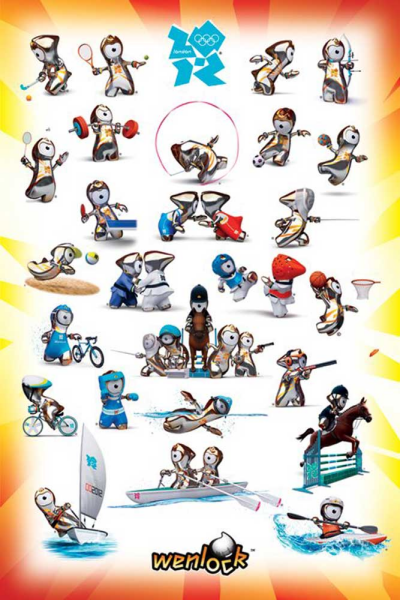 London 2012 - Poster - Olympics - Wenlock Poses