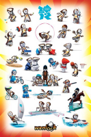 London 2012 - Poster - Olympics - Wenlock Poses