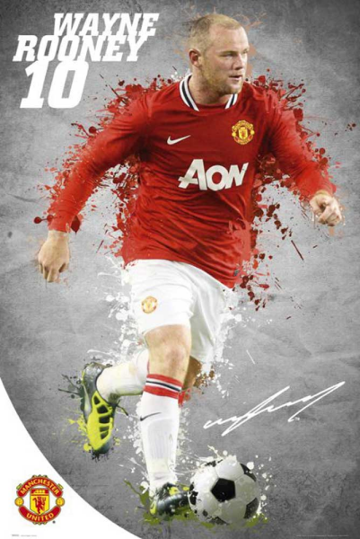 Fußball - Poster - Manchester United - Rooney 11/12