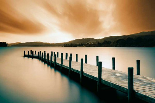 Wooden Landing Jetty - Poster - Colour