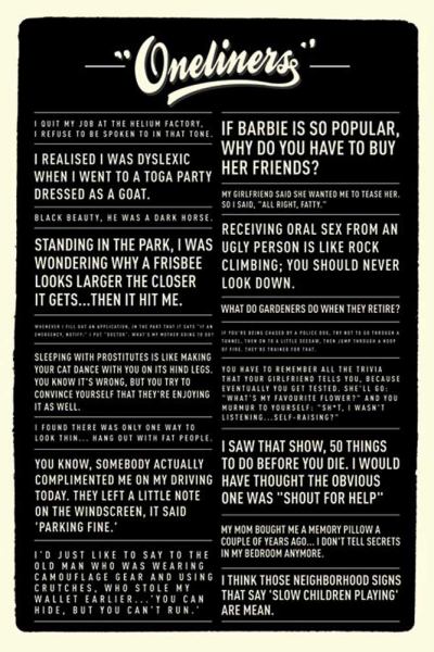 Fun - Poster - Oneliners