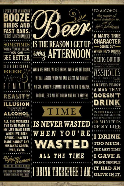 Beer - Poster - Drinking Quotes