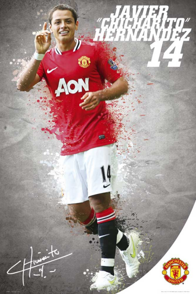 Fussball - Poster - Manchester United - Hernandez 11/12