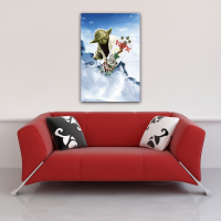 Star Wars - Poster - Yoda - Snowboarding