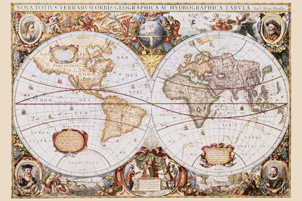 Landkarten  - Poster - Landkarten Map of the World Weltkarte