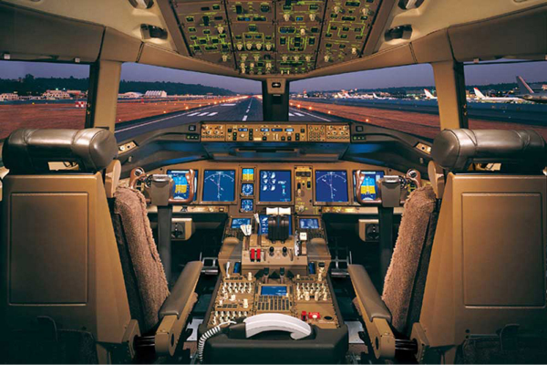 Educational - Bildung - Poster - Airplane-Boeing 777-200 Cockpit