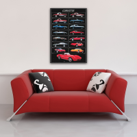 Corvette - Poster - Chart Sportwagen