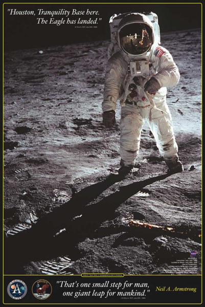 Educational - Bildung - Poster - Walk on the Moon Mond