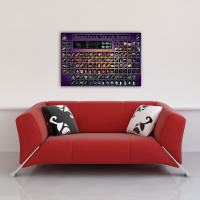 Educational - Bildung - Poster - Periodic Table Illustrated Periodensystem der Elemente