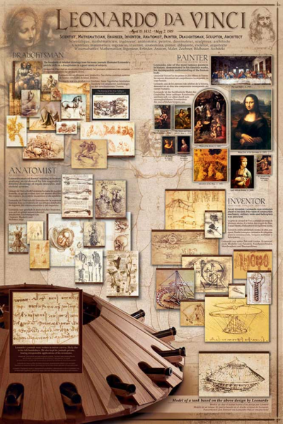 Educational - Bildung - Poster - Leonardo da Vinci