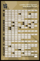 London 2012 - Poster - Gold Medal Tracker