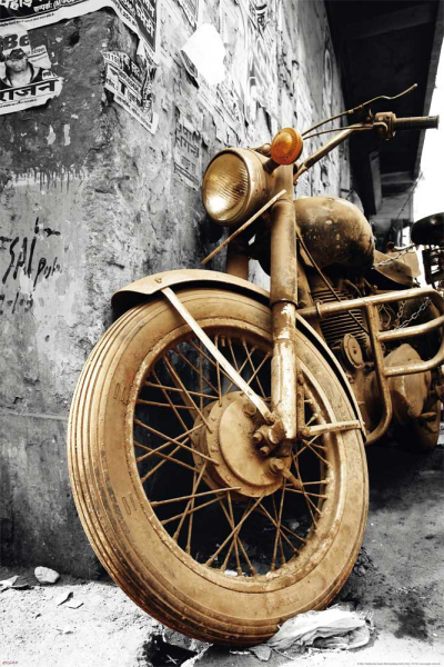 Motorcycles - Poster - Brown Colourlight