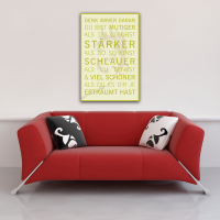 Motivational - Poster - Denk immer daran