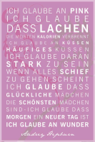 Motivational - Poster - Ich glaube an Pink