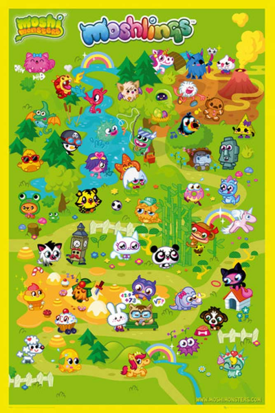 Moshi Monsters - Poster - Moshling Land