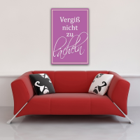 Motivational - Poster - Vergiß nicht zu lächeln