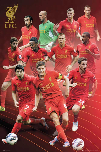 Fußball - Poster - Liverpool - Players 12/13