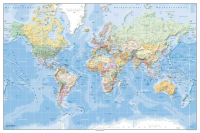 Landkarten  - Poster - Politische Weltkarte