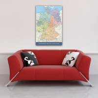 Landkarten  - Poster - Politische Deutschlandkarte