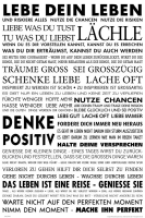 Motivational - Poster - Lebe Dein Leben