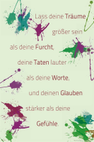 Motivational - Poster - Lass deine Träume…