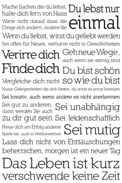 Motivational - Poster - Du lebst nur einmal