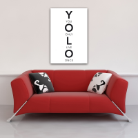 Motivational - Poster - YOLO - Worte