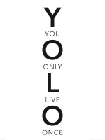 Motivational - Poster - YOLO - Worte