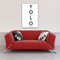 Motivational - Poster - YOLO - Worte