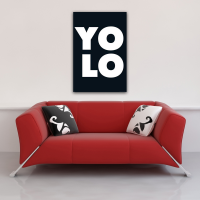 Motivational - Poster - YOLO - Bold Letters