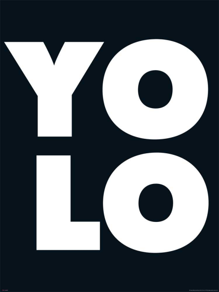 Motivational - Poster - YOLO - Bold Letters