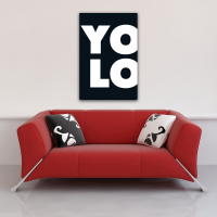 Motivational - Poster - YOLO - Bold Letters